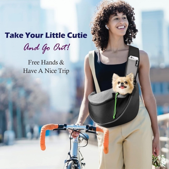 Pawaboo Medium Cat/Dog Sling Pet Carrier - Picture 2 of 5